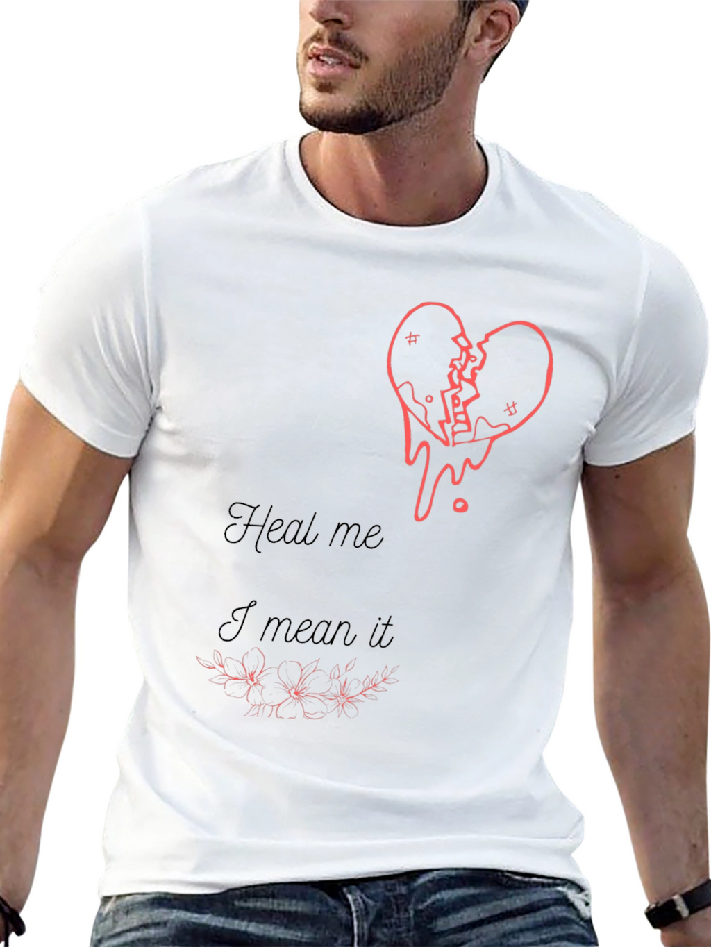 Heal Me Broken Heart Graphic Tee