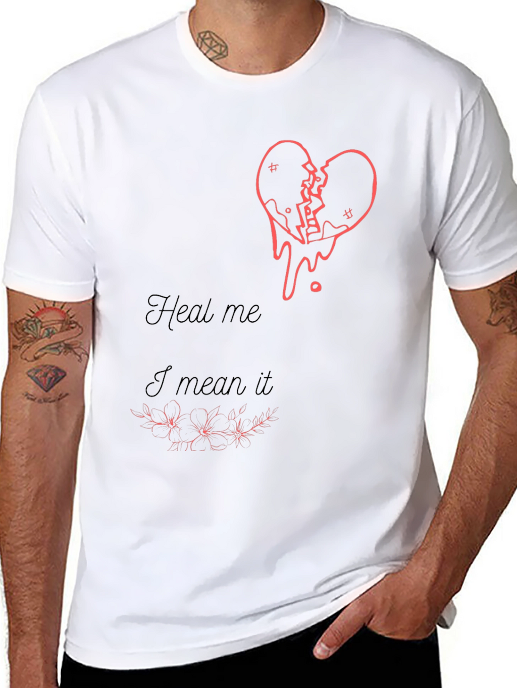 Heal Me Broken Heart Graphic Tee