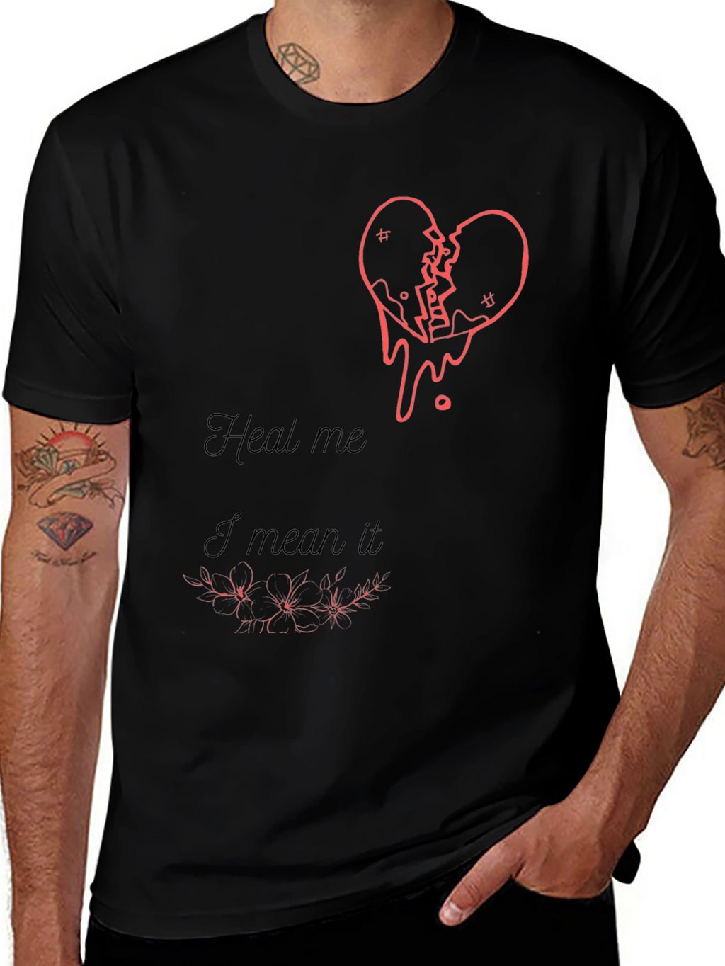 Heal Me Broken Heart Graphic Tee