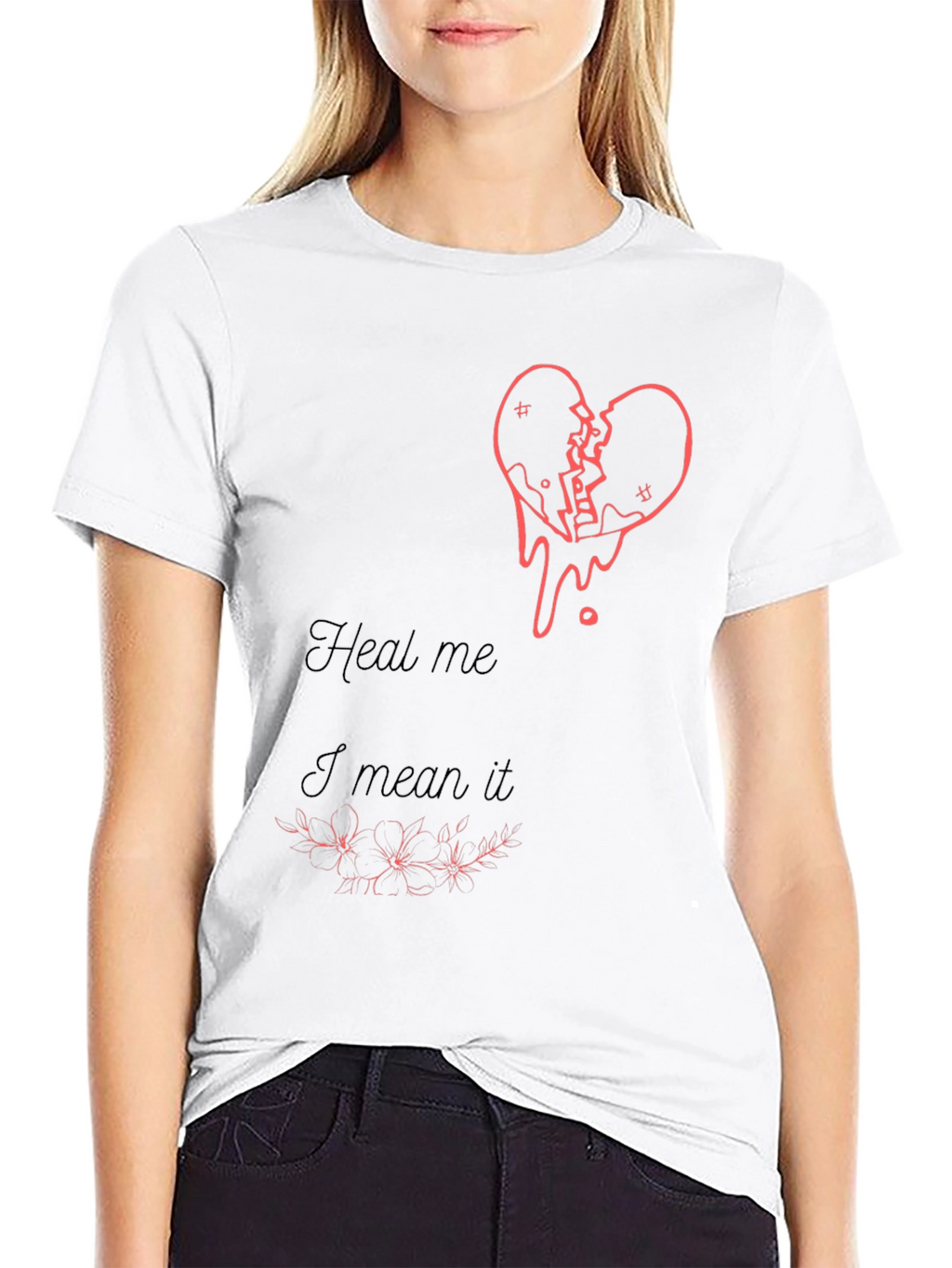 Heal Me Broken Heart Graphic Tee
