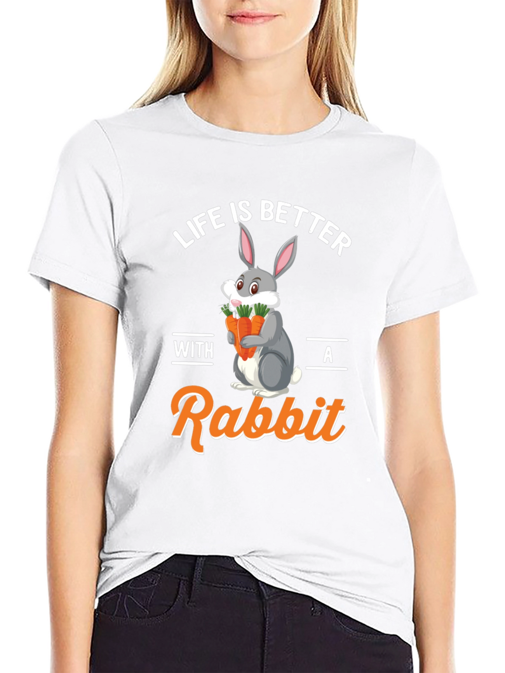 Life is Better with a Rabbit Graphic Tee