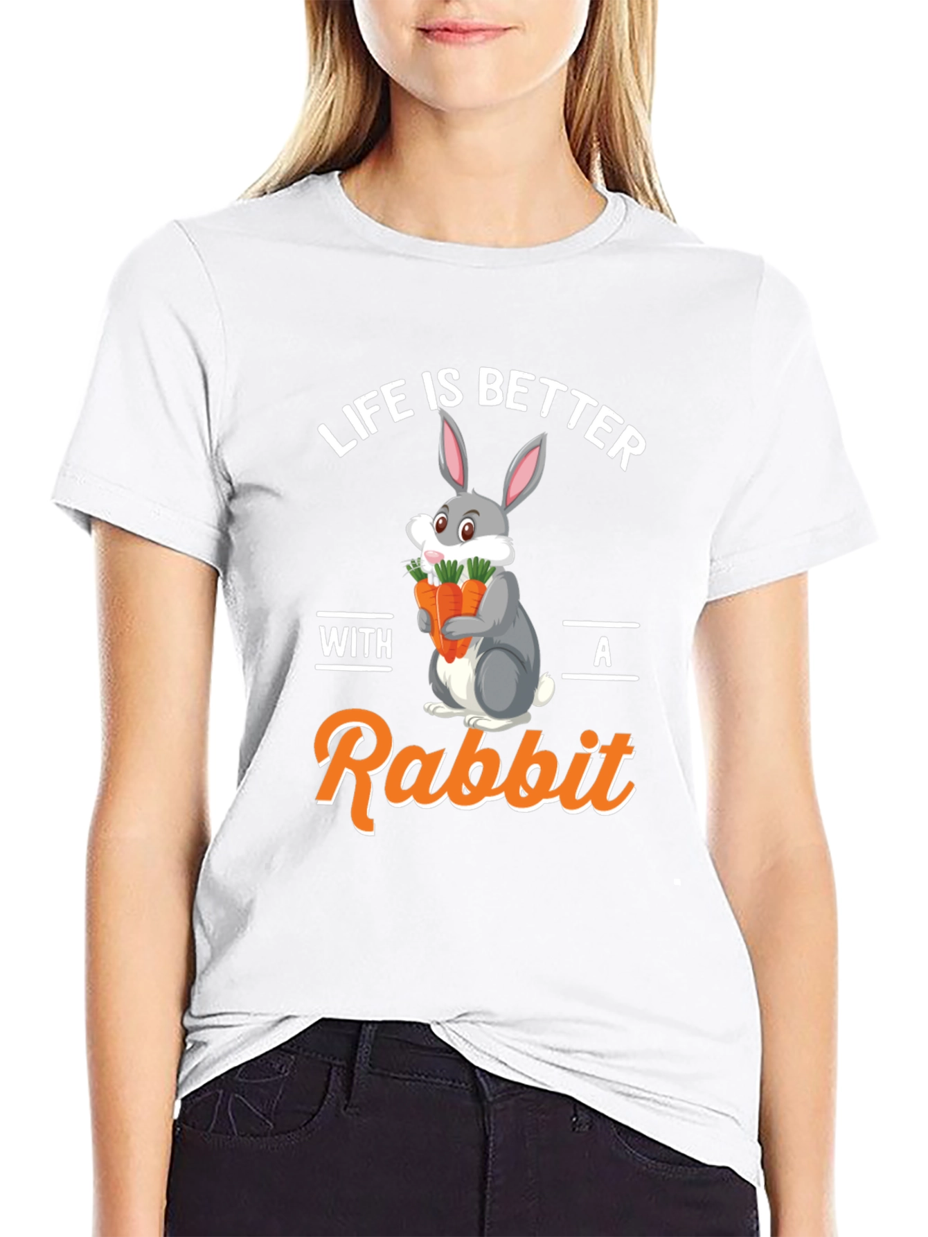 Life is Better with a Rabbit Graphic Tee