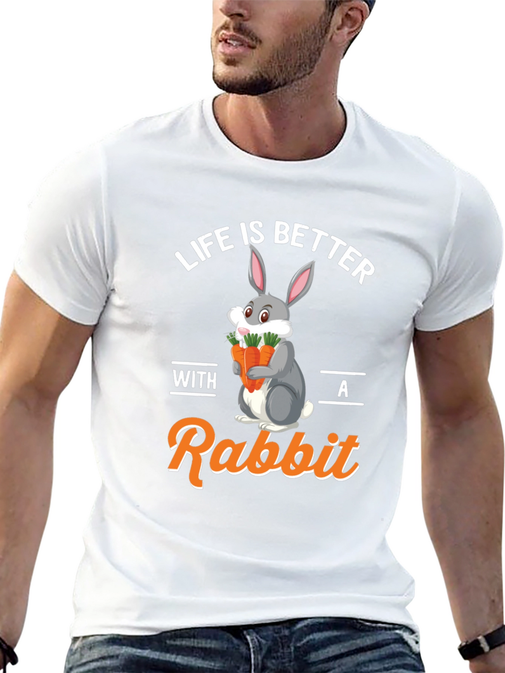 Life is Better with a Rabbit Graphic Tee