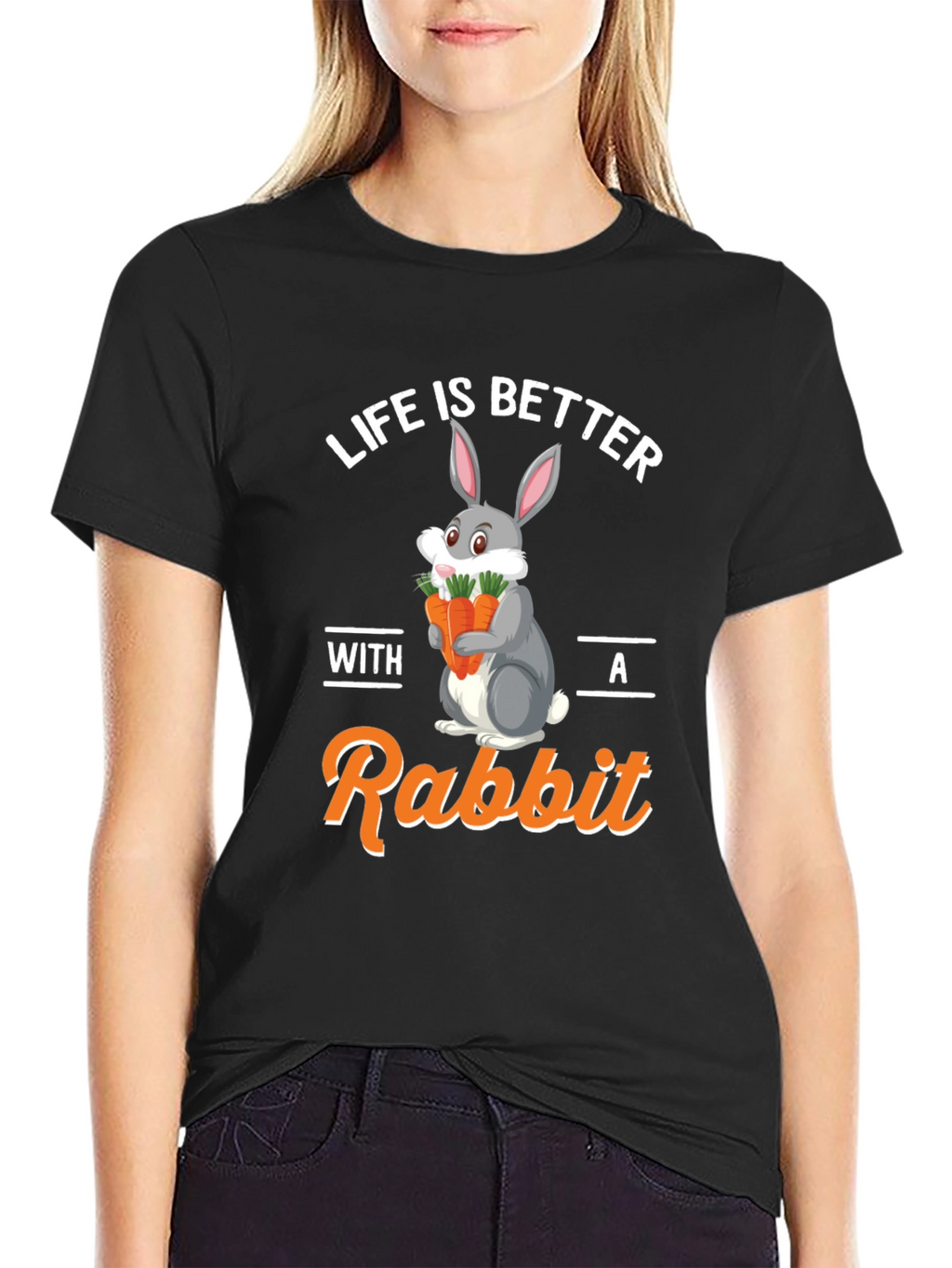 Life is Better with a Rabbit Graphic Tee