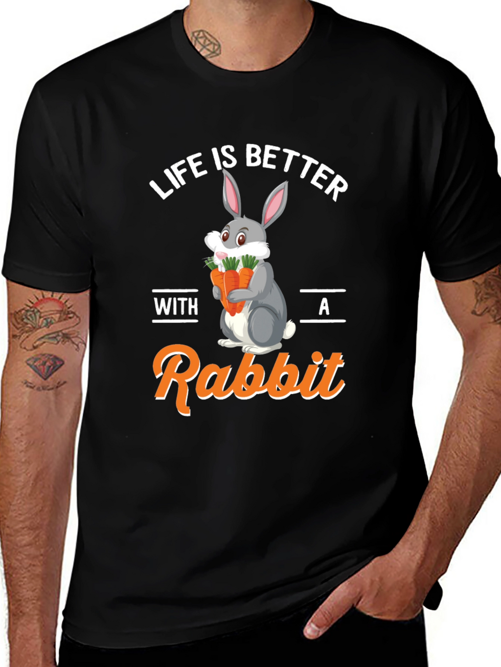 Life is Better with a Rabbit Graphic Tee