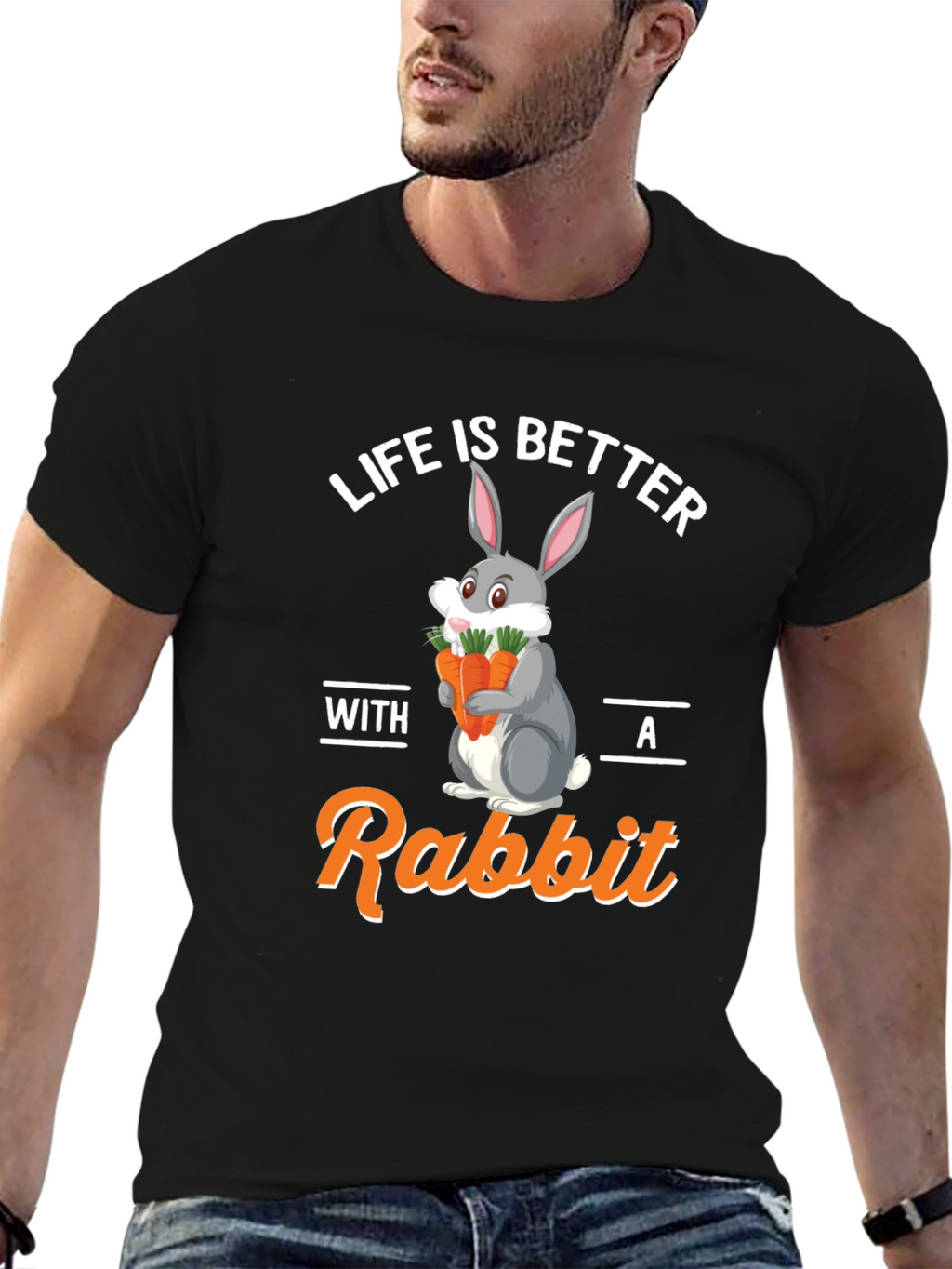 Life is Better with a Rabbit Graphic Tee