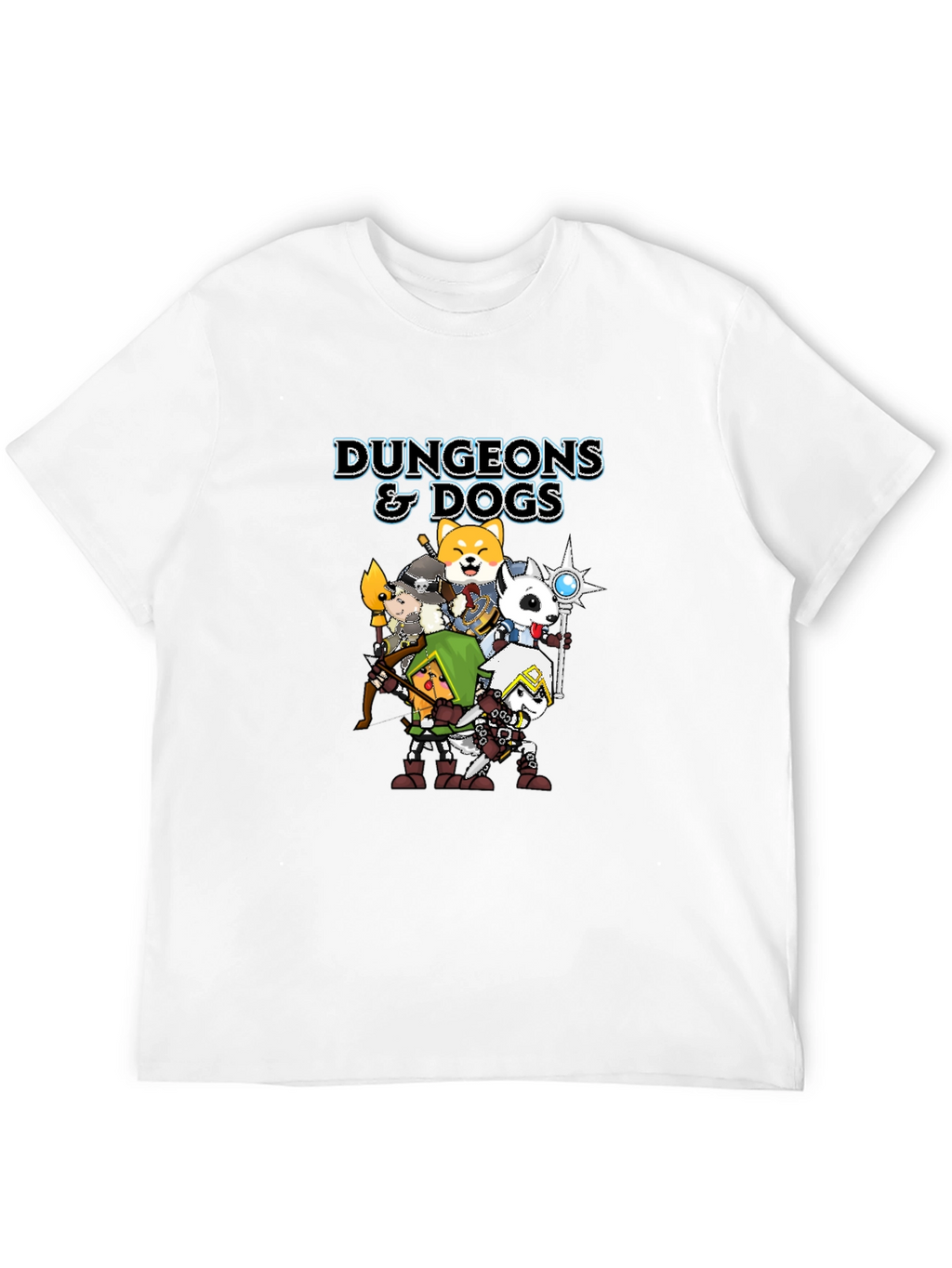 Dungeons & Dogs Graphic Tee - Black Cotton T-Shirt