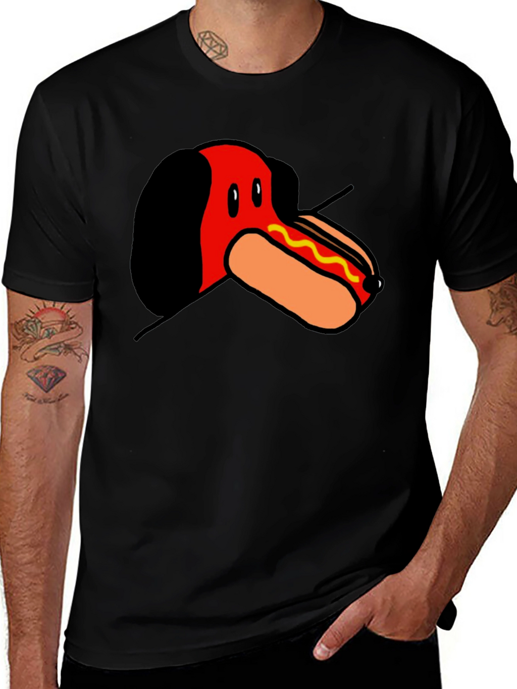 Hot Dog Dachshund T-Shirt - Funny Graphic Tee