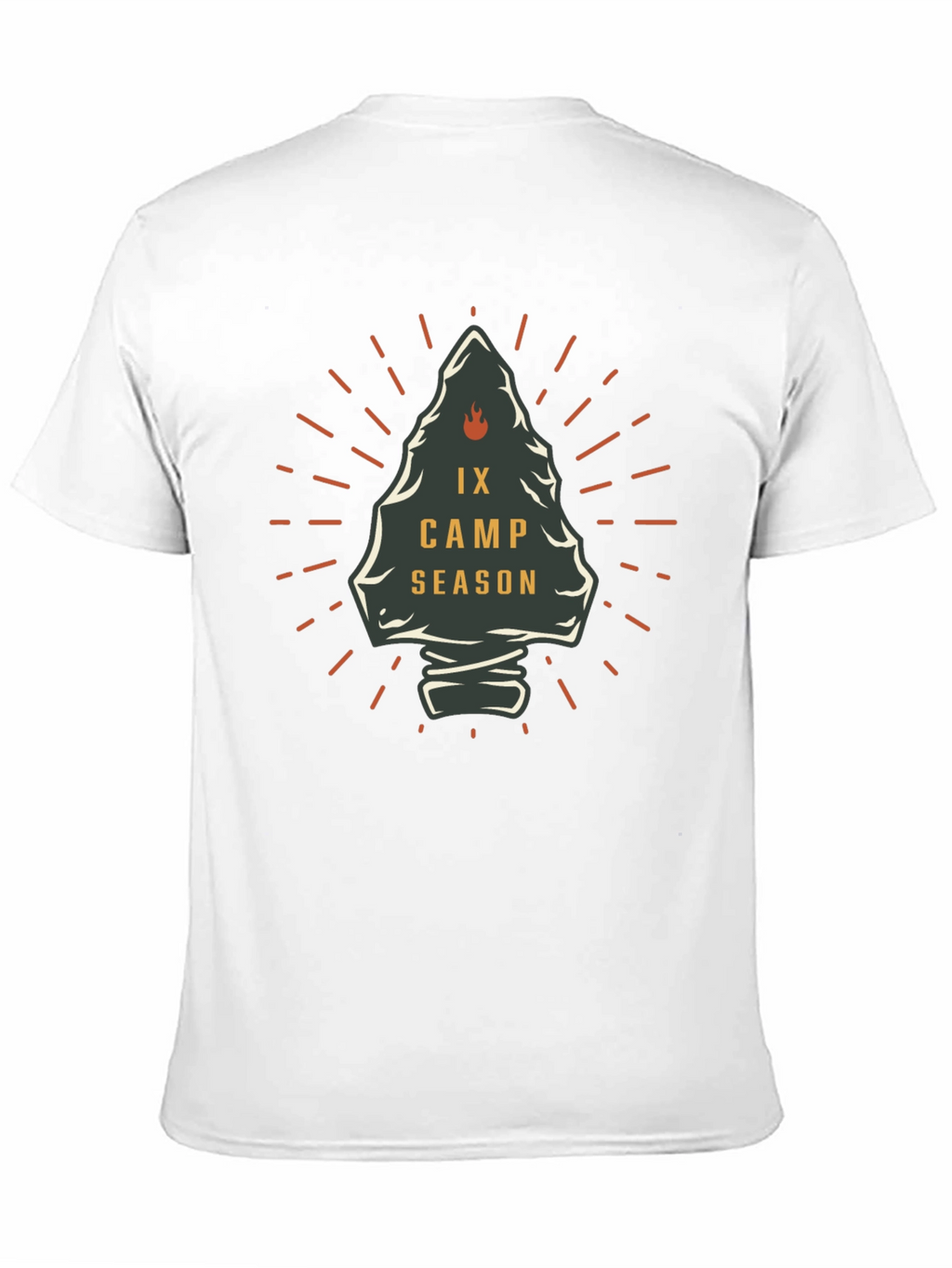 IX Camp Season Graphic Tee - Black Cotton T-Shirt