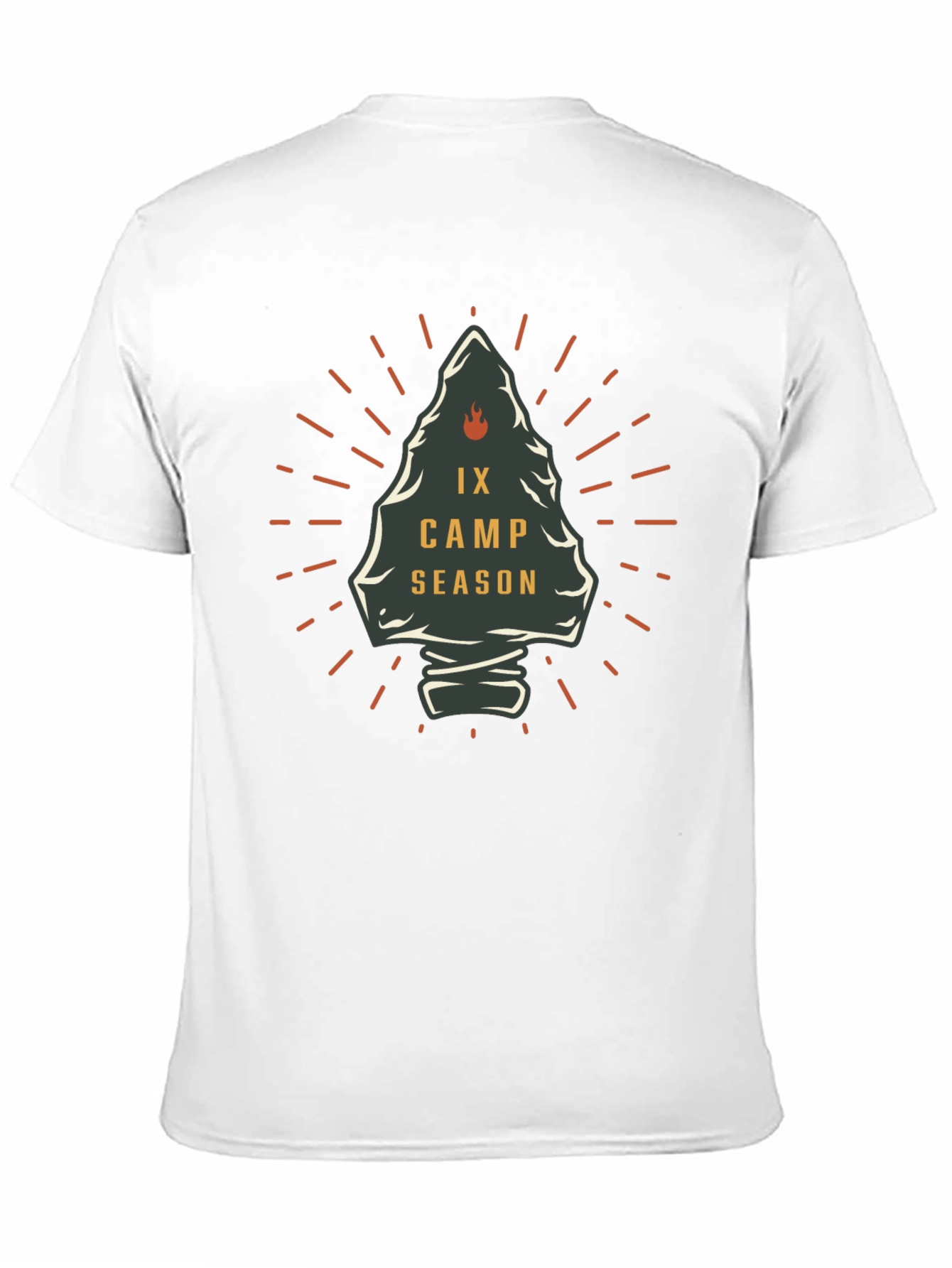 IX Camp Season Graphic Tee - Black Cotton T-Shirt