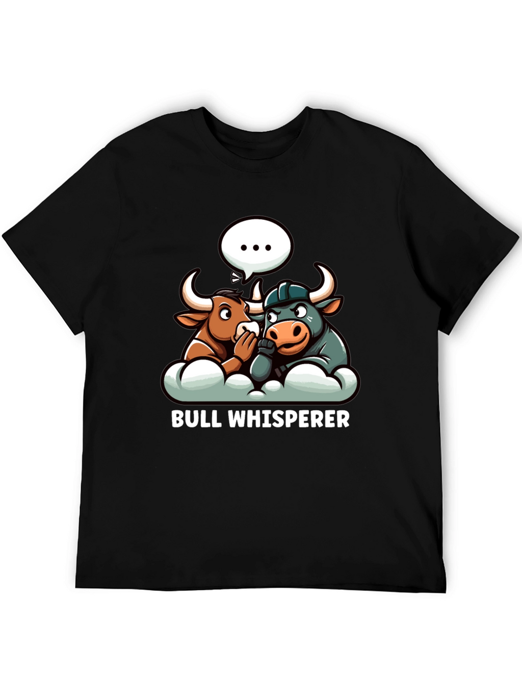 Bull Whisperer Graphic T-Shirt - Black