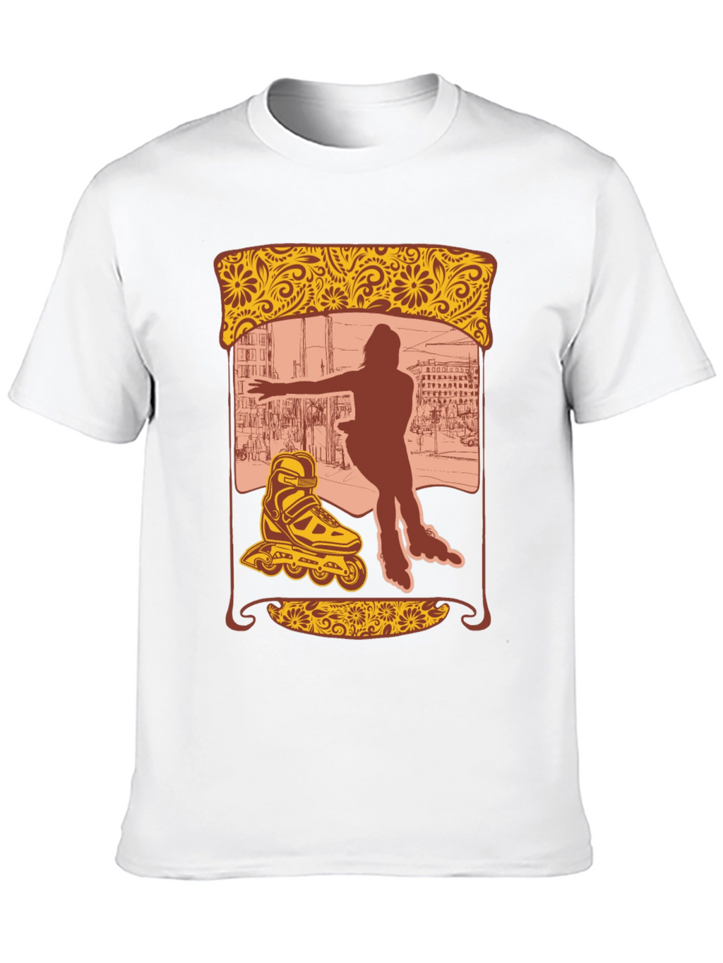 Retro Roller Skate Graphic Tee