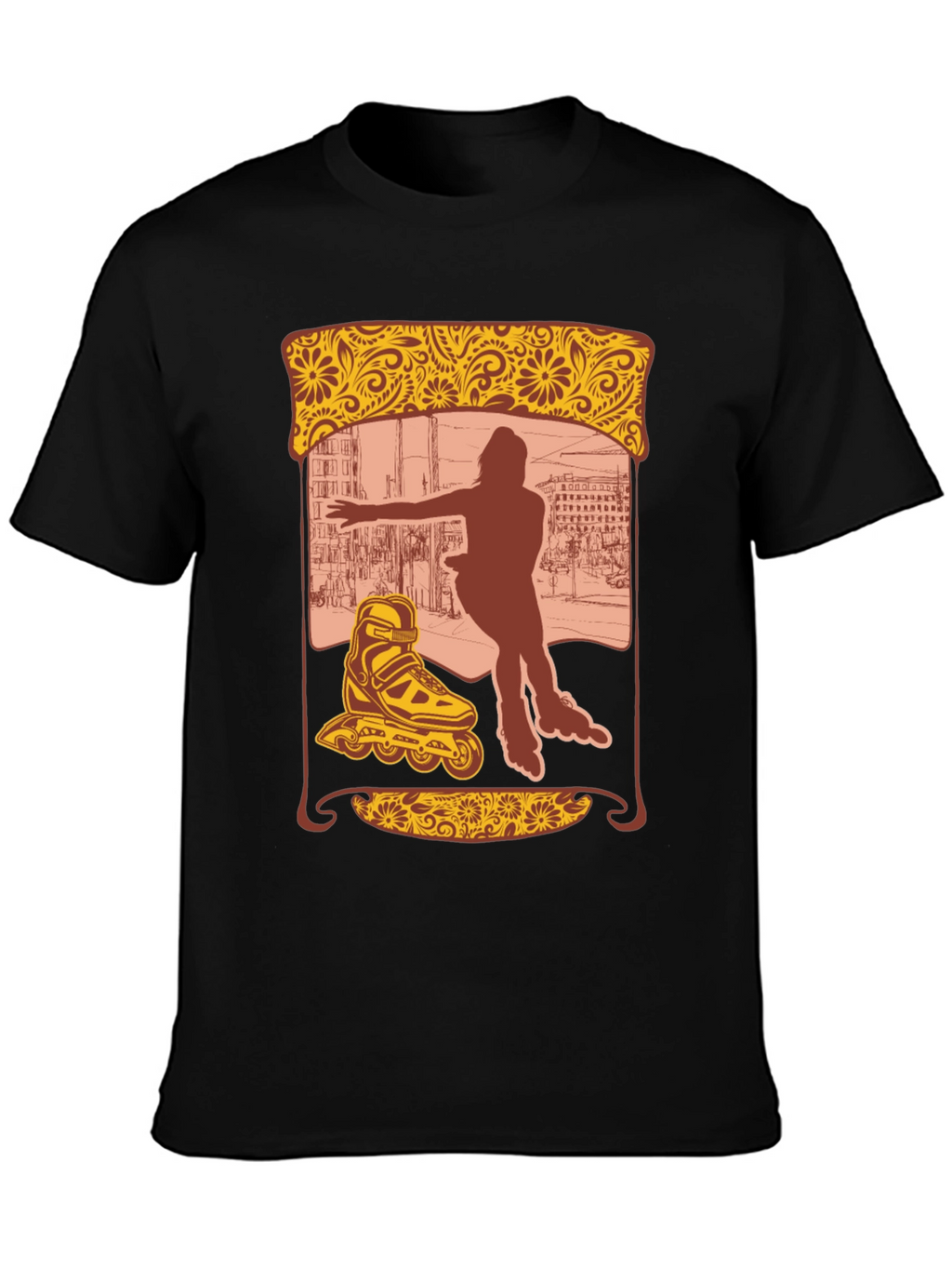 Retro Roller Skate Graphic Tee