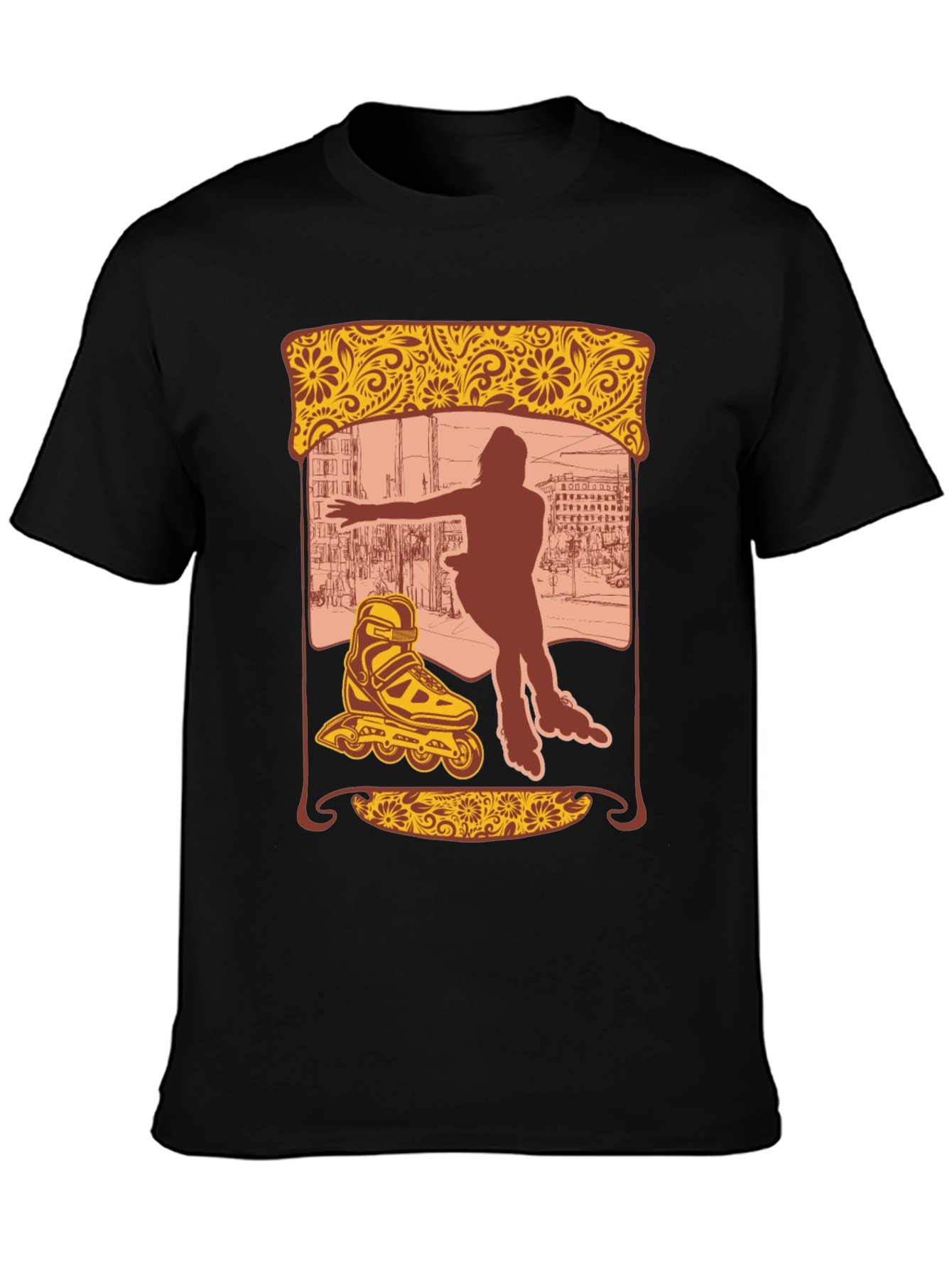 Retro Roller Skate Graphic Tee