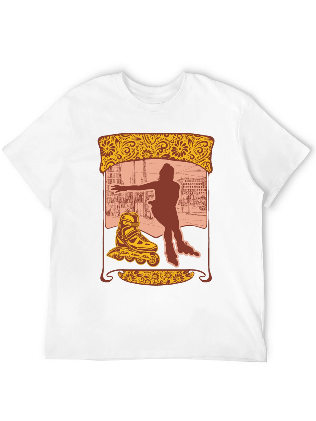 Retro Roller Skate Graphic Tee