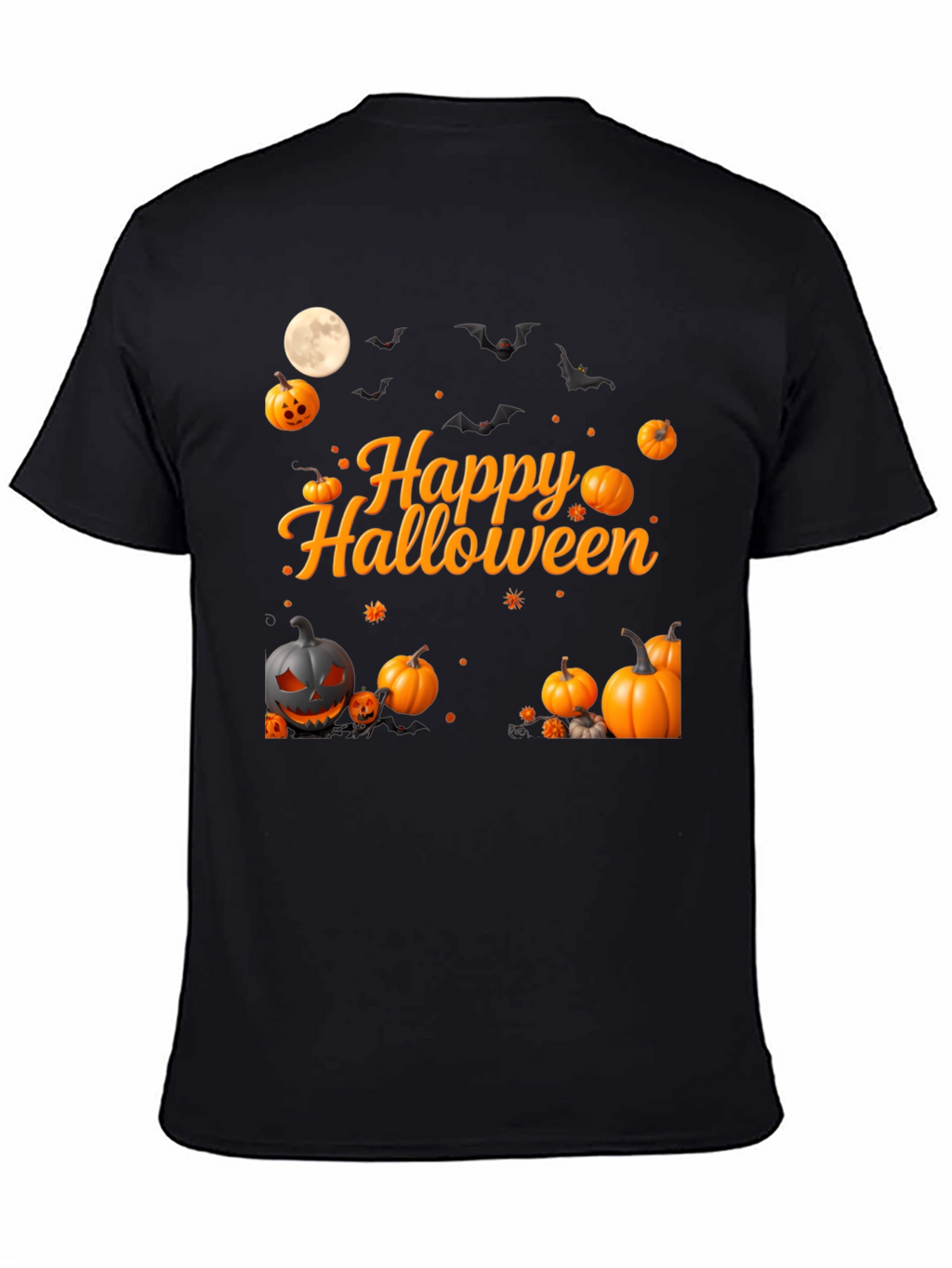 Happy Halloween Pumpkin Bats T-Shirt