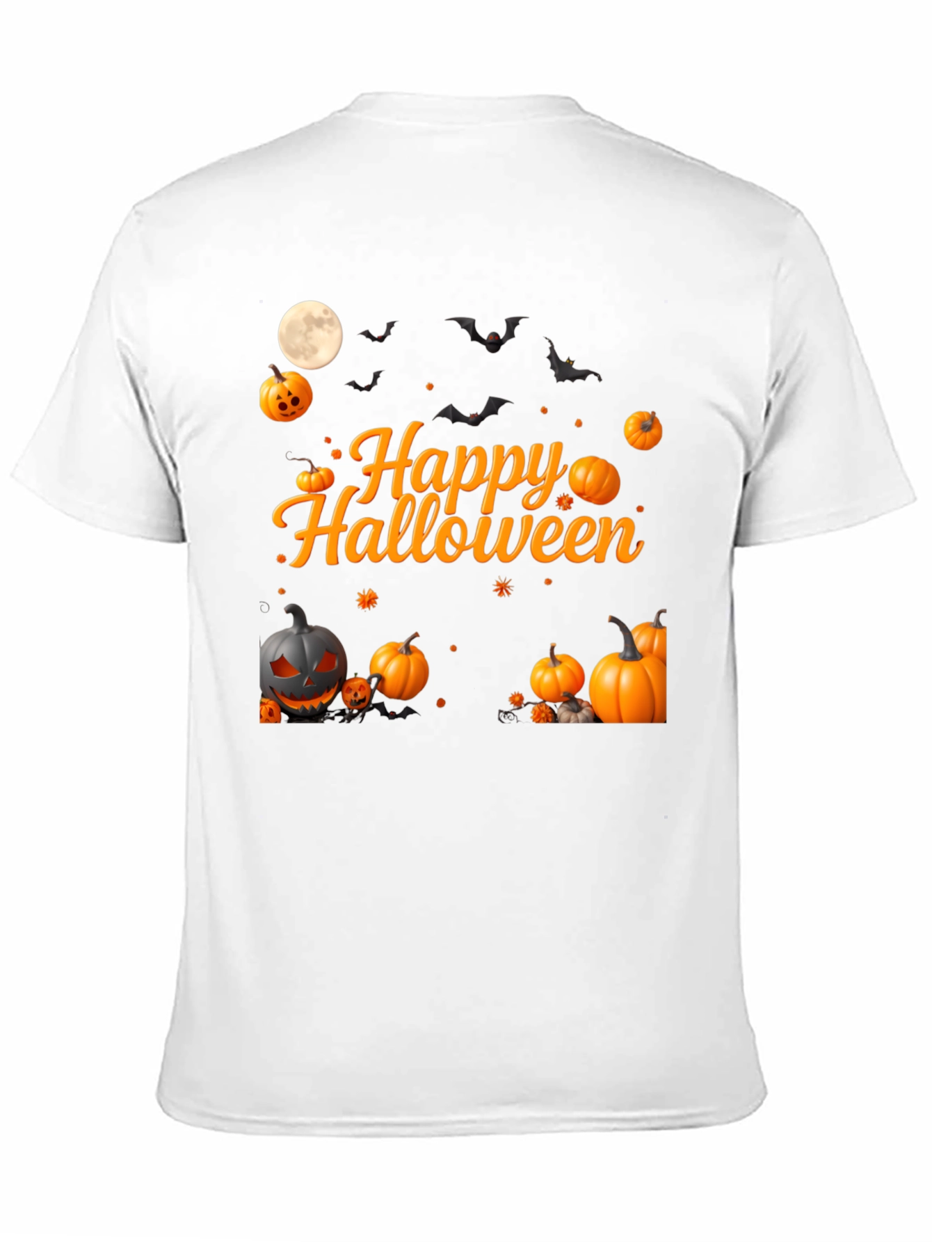 Happy Halloween Pumpkin Bats T-Shirt