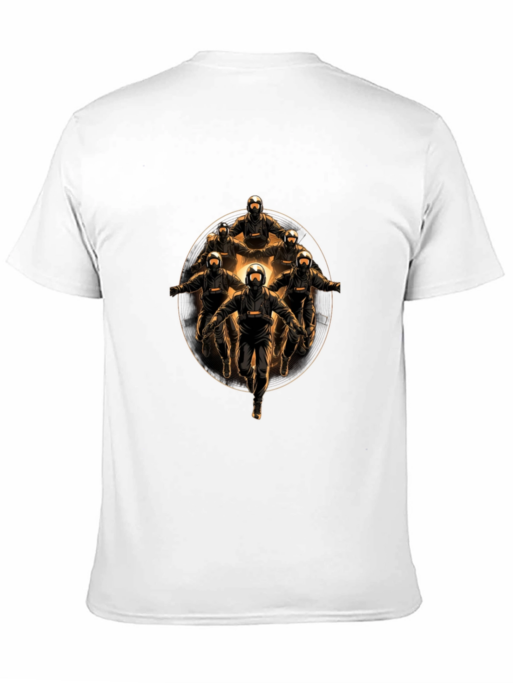 Skydivers Circle Black T-Shirt