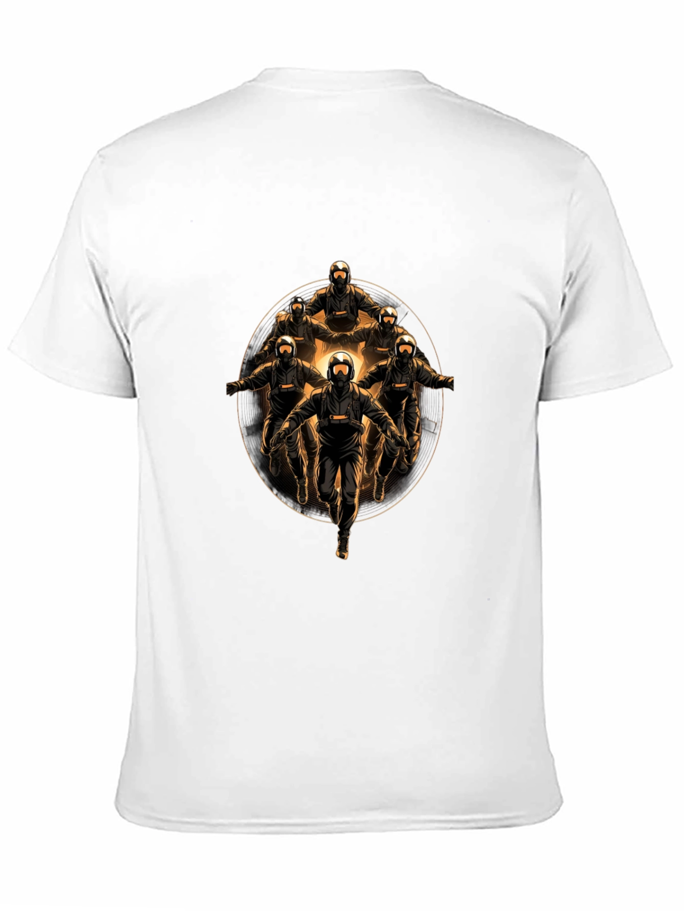 Skydivers Circle Black T-Shirt