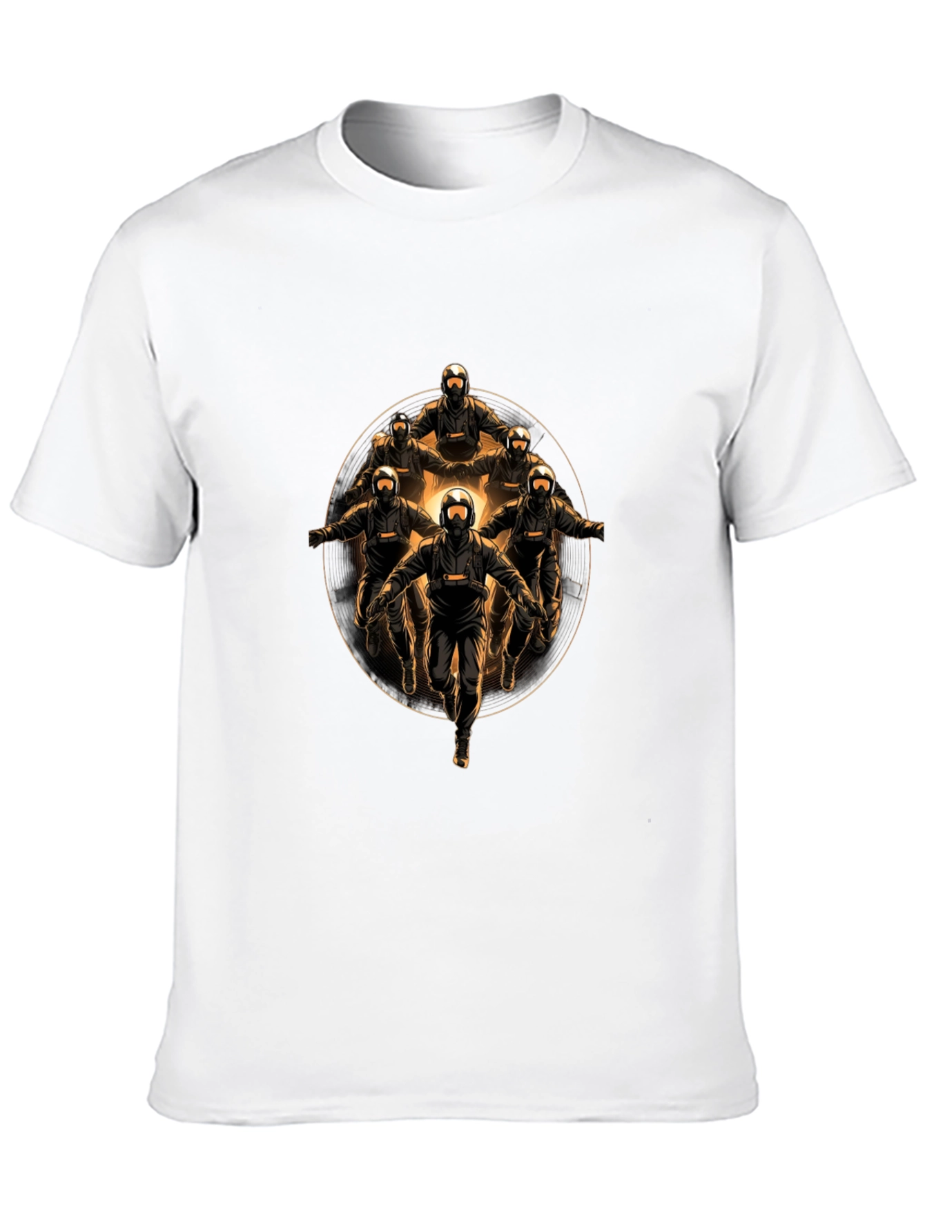 Skydivers Circle Black T-Shirt