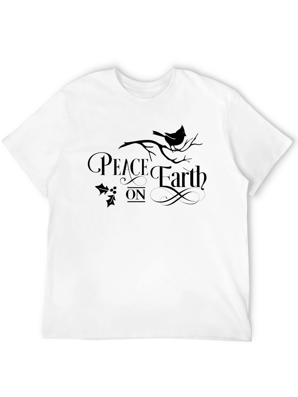 Peace on Earth Graphic Tee - Unisex Holiday T-Shirt