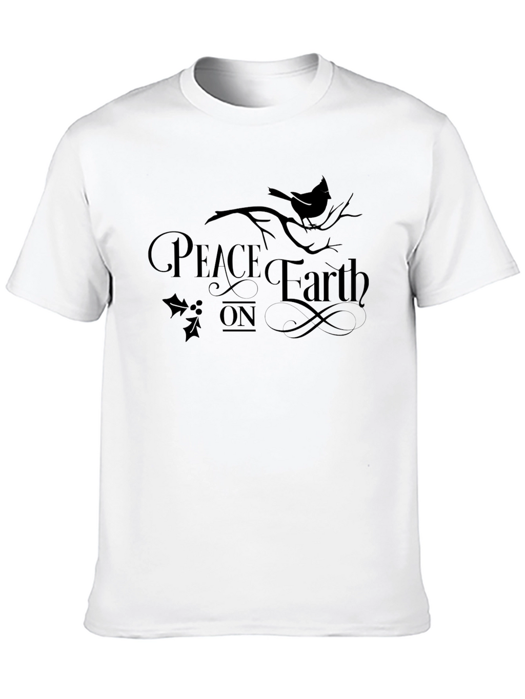 Peace on Earth Graphic Tee - Unisex Holiday T-Shirt