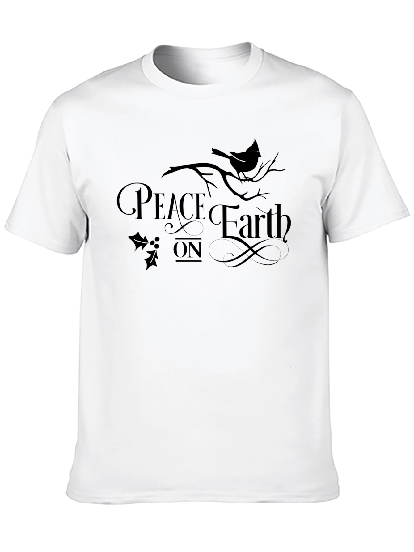 Peace on Earth Graphic Tee - Unisex Holiday T-Shirt