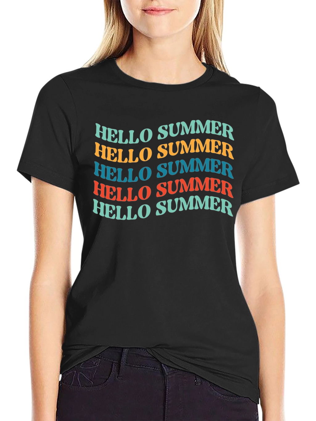 Hello Summer T-Shirt - Retro Style Graphic Tee