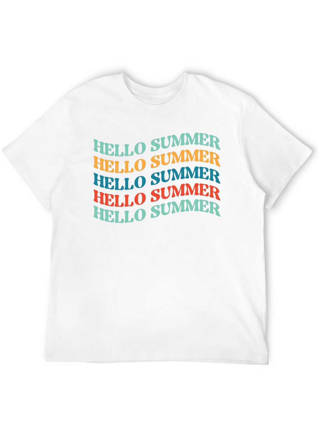 Hello Summer T-Shirt - Retro Style Graphic Tee