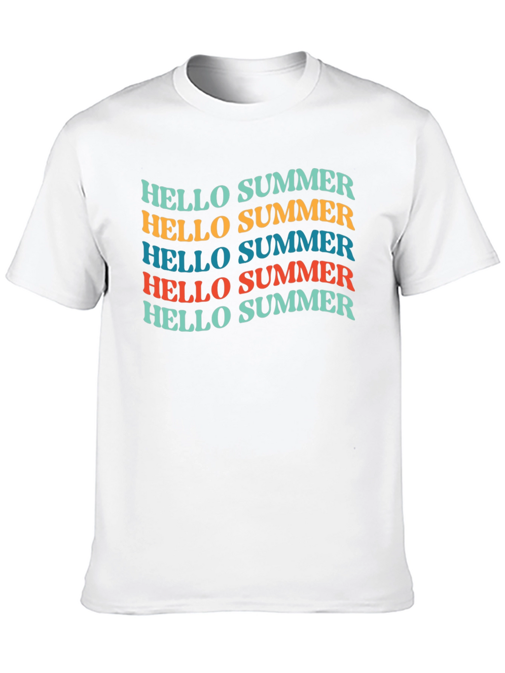 Hello Summer T-Shirt - Retro Style Graphic Tee