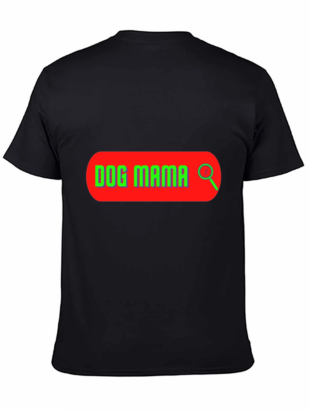 Dog Mama Search Bar T-Shirt - Black Graphic Tee