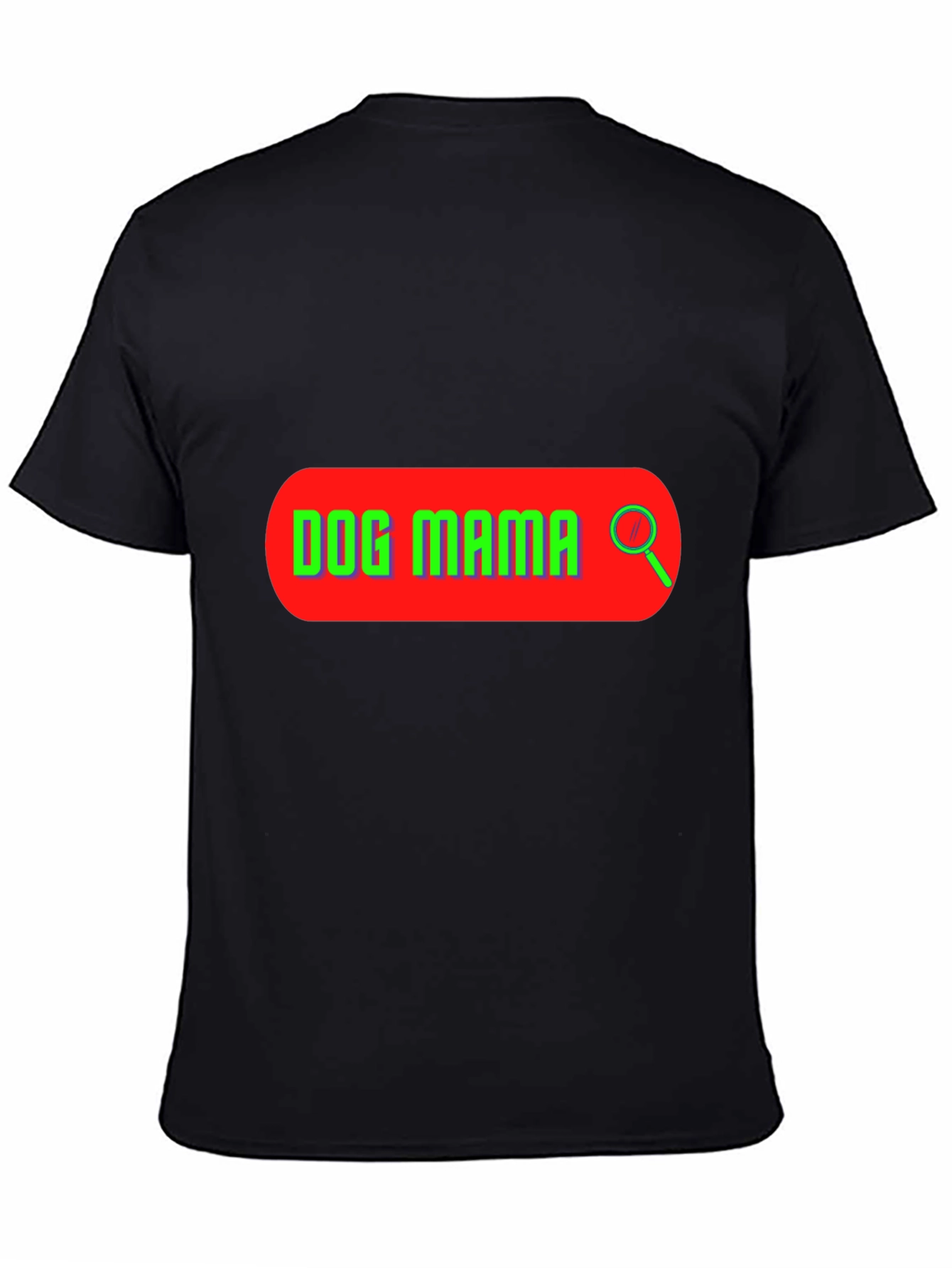 Dog Mama Search Bar T-Shirt - Black Graphic Tee