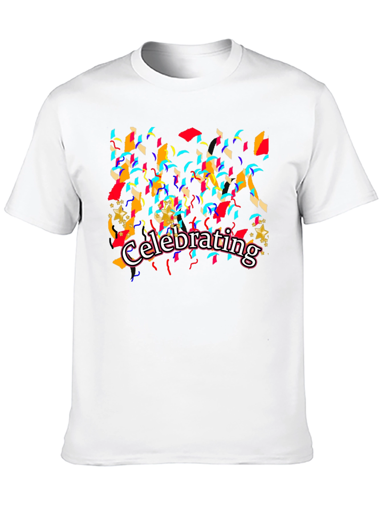 Celebrating Graphic T-Shirt - Black Cotton Tee