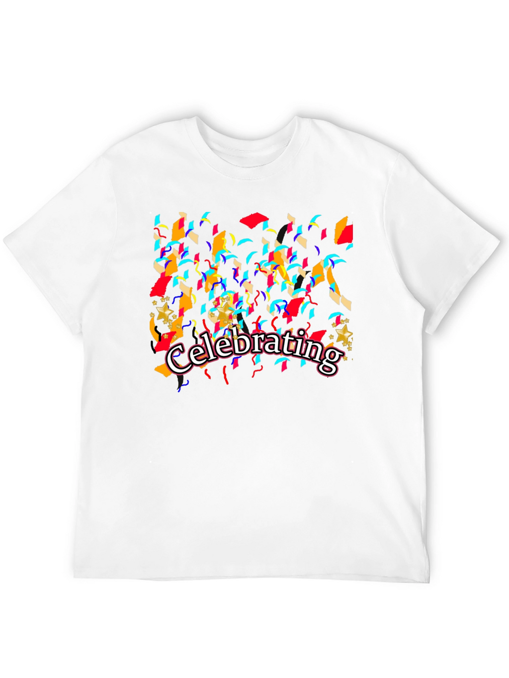 Celebrating Graphic T-Shirt - Black Cotton Tee