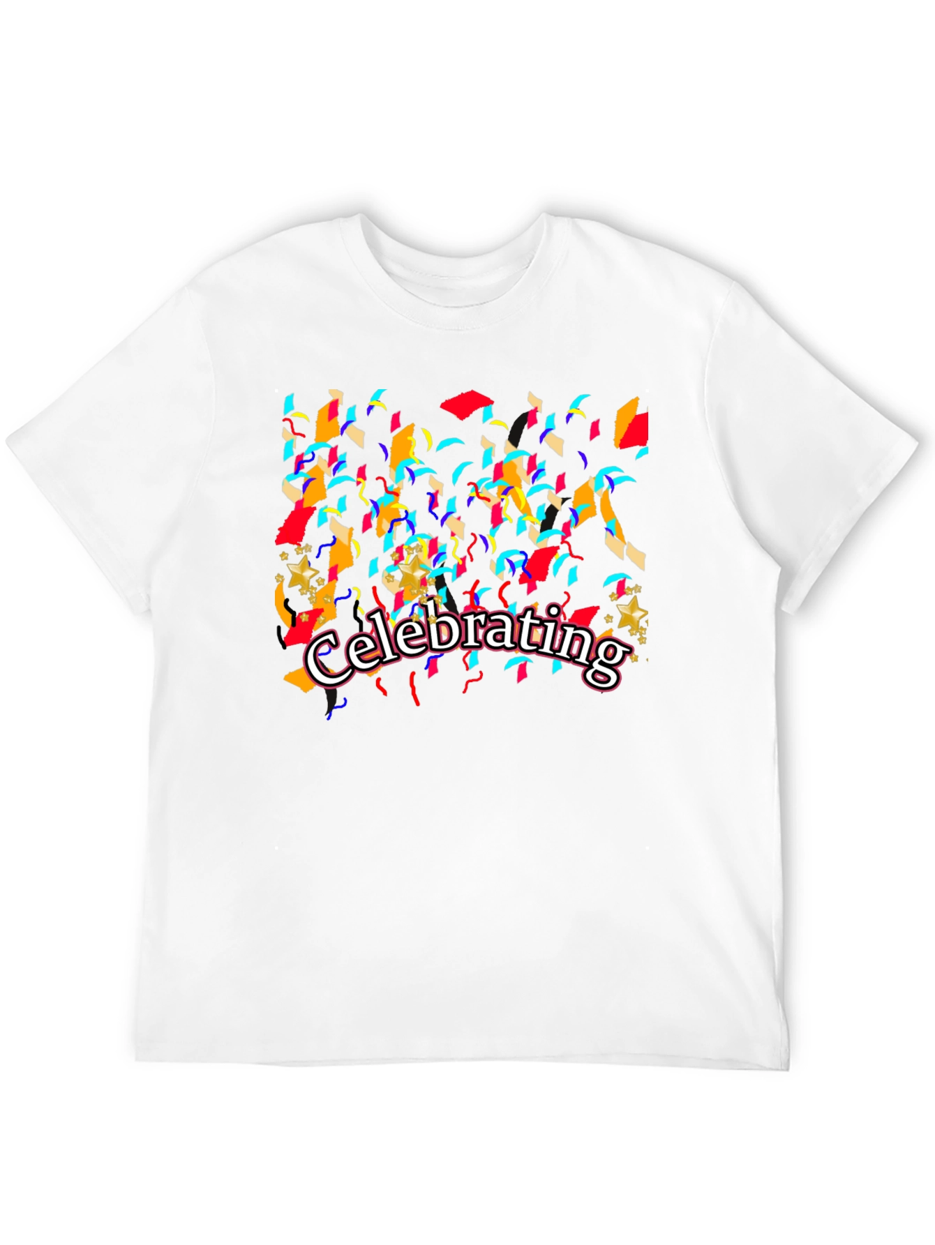 Celebrating Graphic T-Shirt - Black Cotton Tee