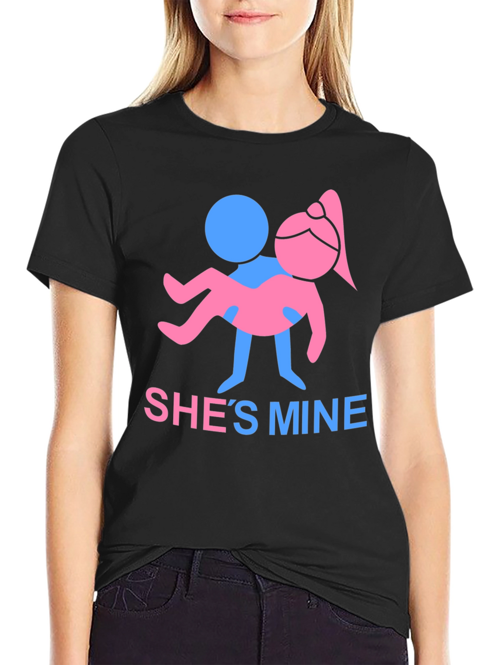 Shes Mine Graphic Tee - Funny Couple T-Shirt