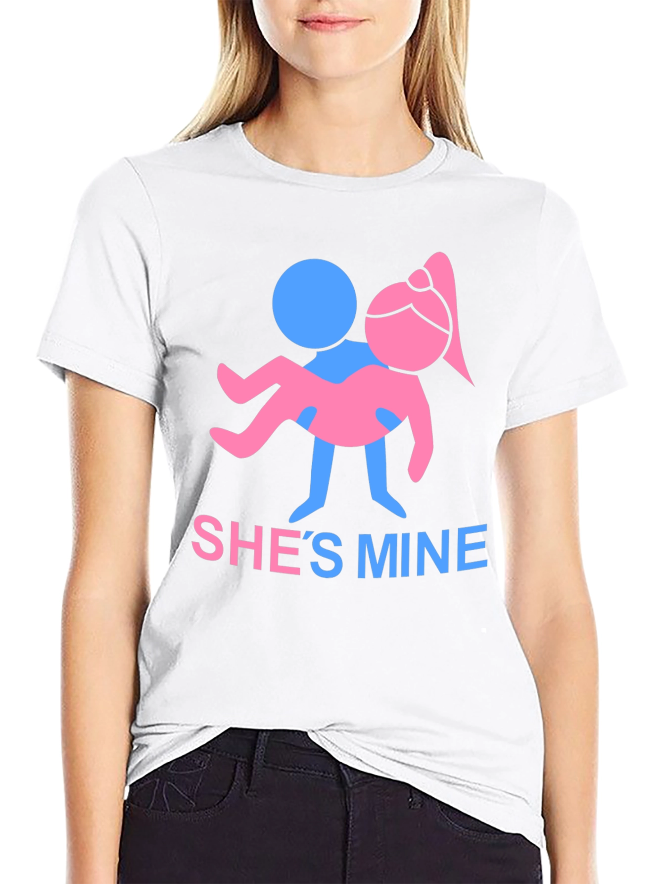 Shes Mine Graphic Tee - Funny Couple T-Shirt