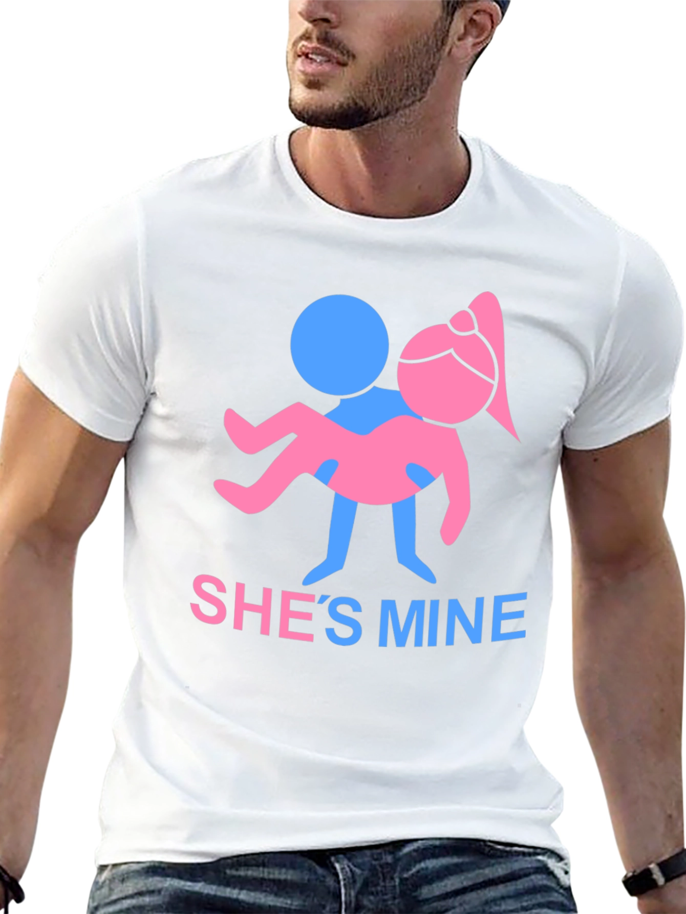 Shes Mine Graphic Tee - Funny Couple T-Shirt