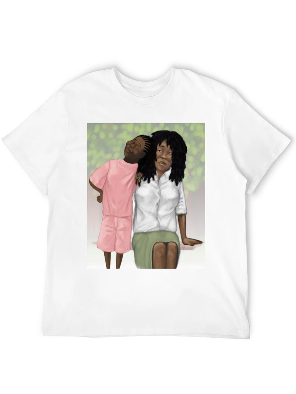 Whimsical Graphic Tee - Mother and Child