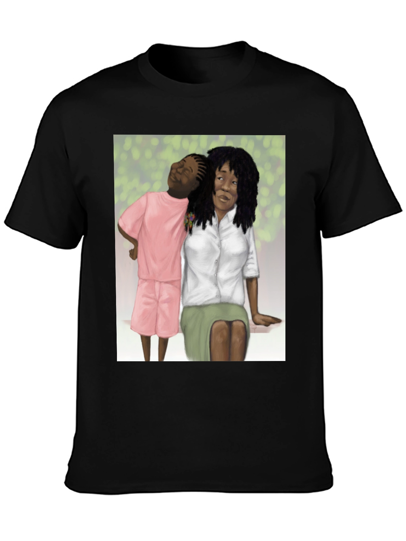Whimsical Graphic Tee - Mother and Child