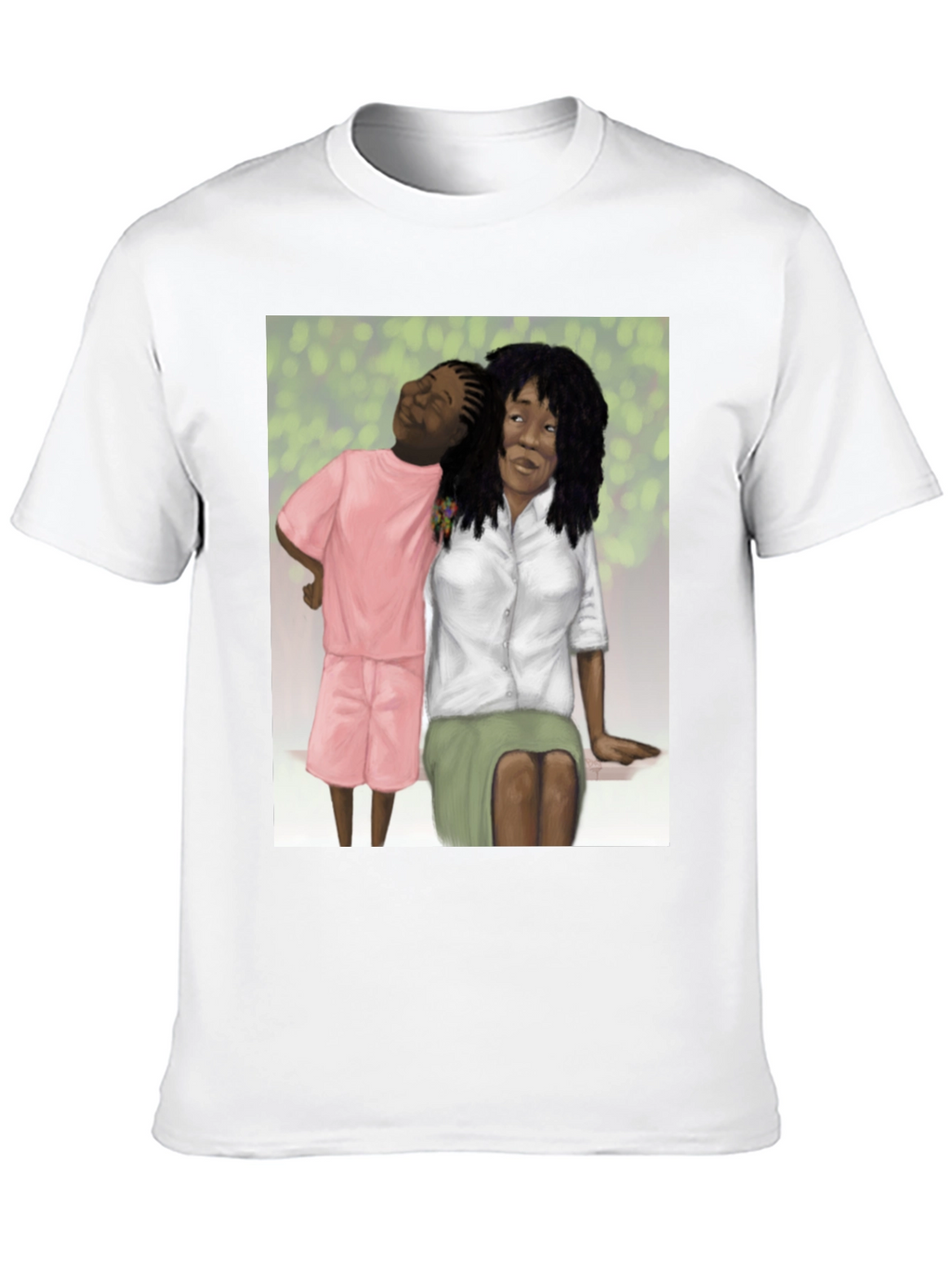 Whimsical Graphic Tee - Mother and Child