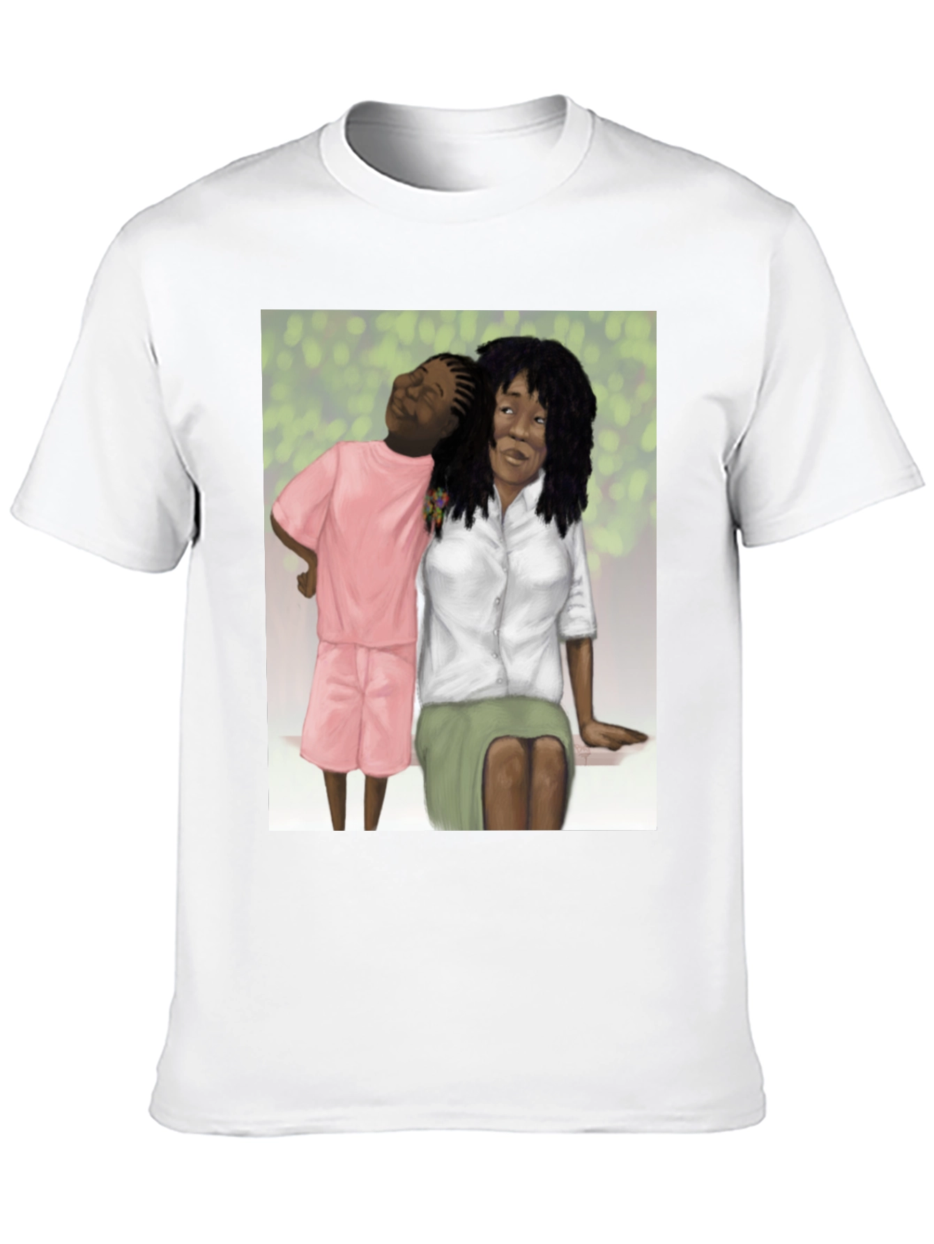 Whimsical Graphic Tee - Mother and Child