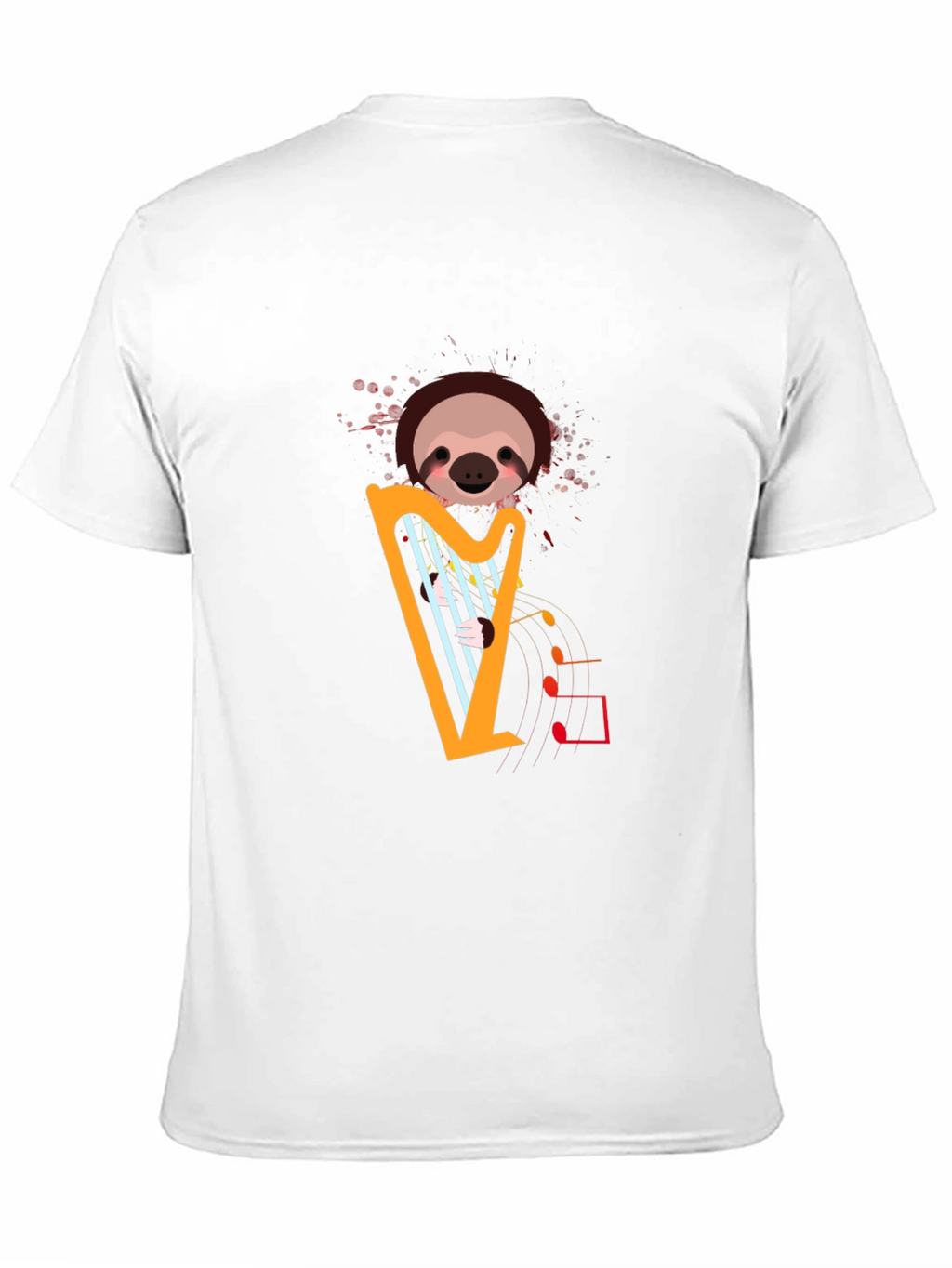 Sloth Harp T-Shirt - Musical Animal Tee