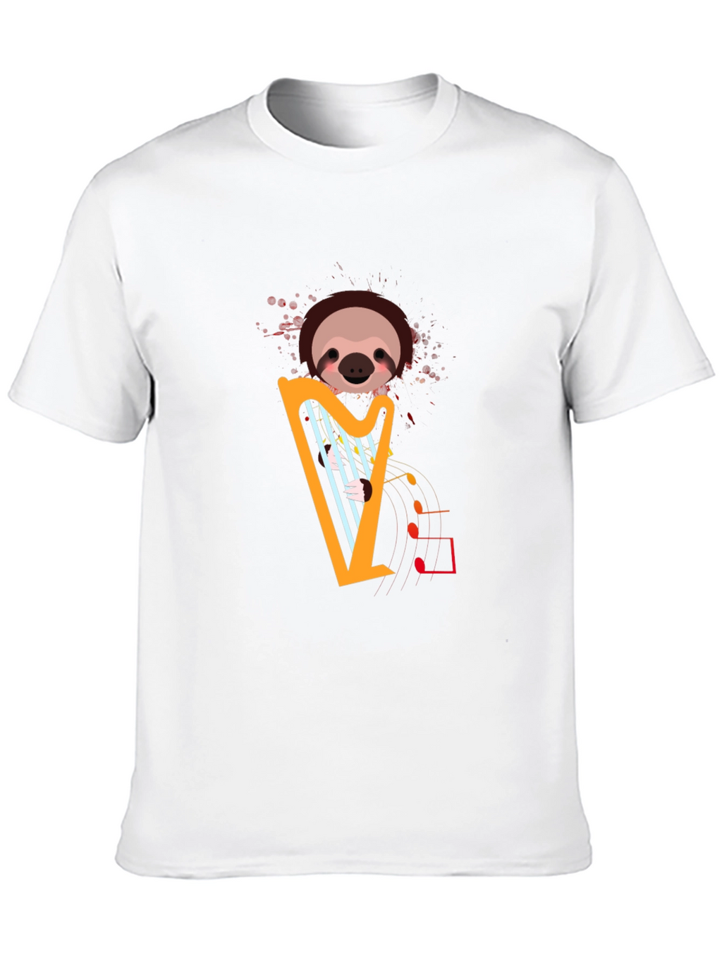 Sloth Harp T-Shirt - Musical Animal Tee