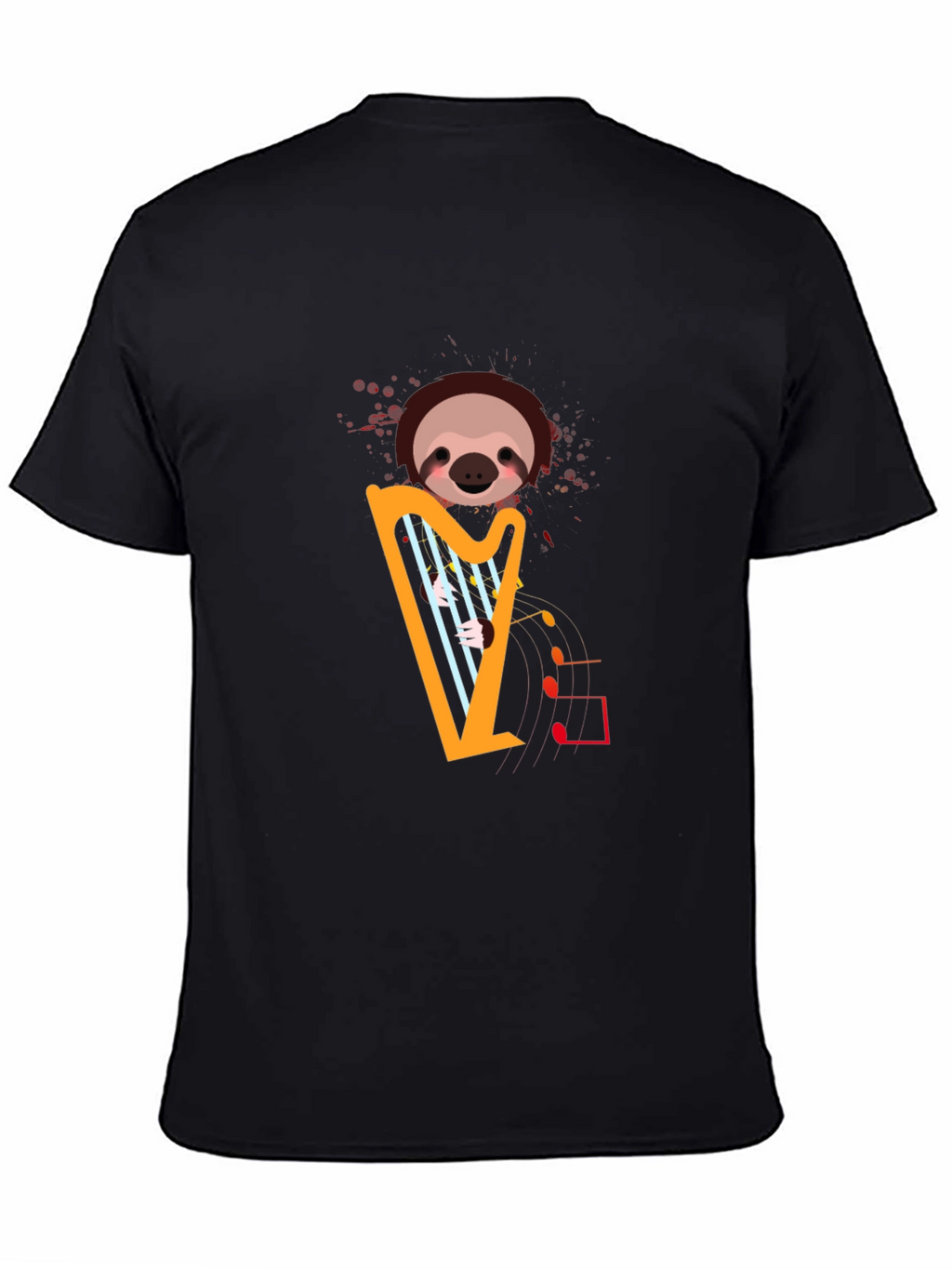 Sloth Harp T-Shirt - Musical Animal Tee