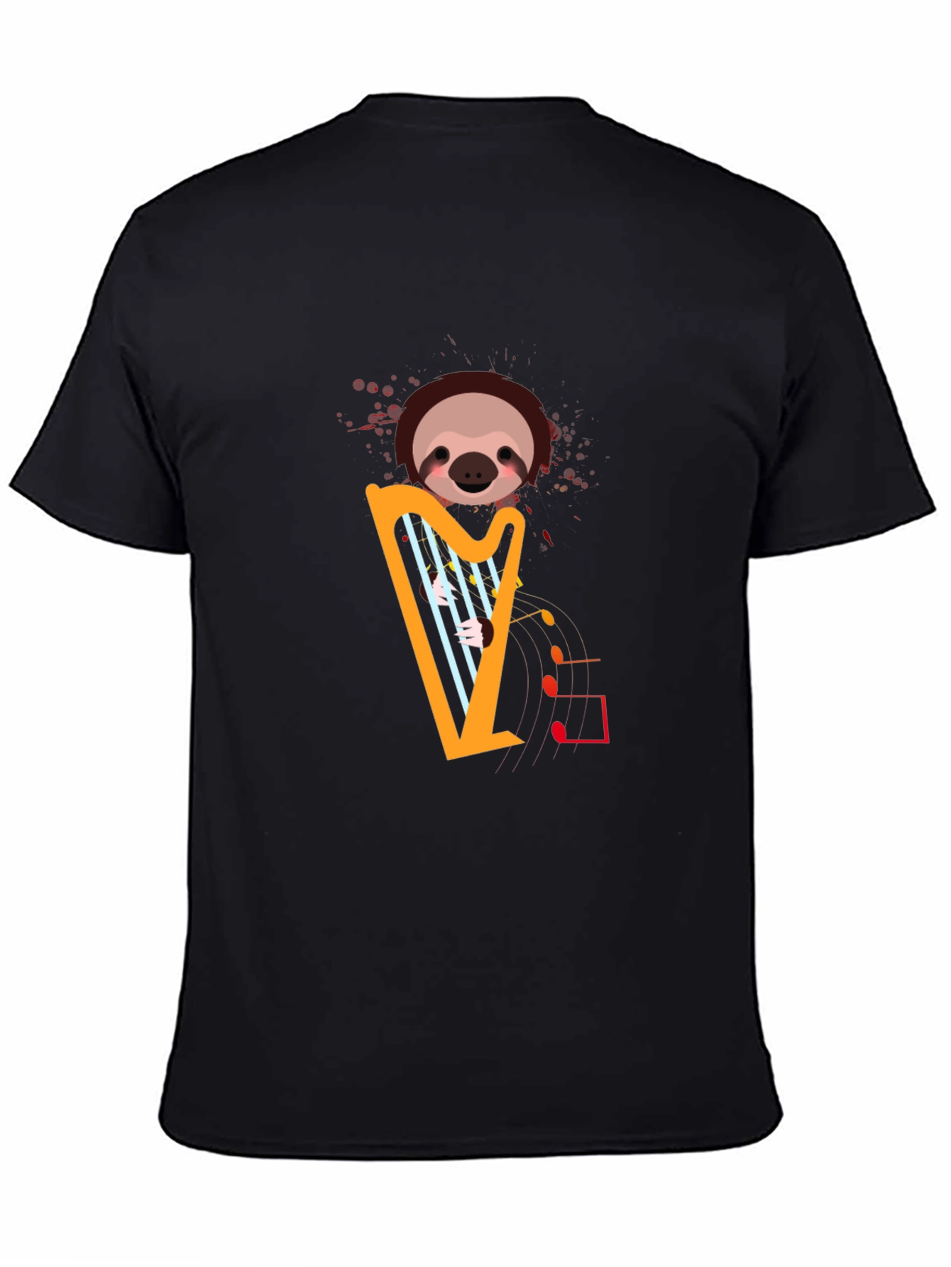 Sloth Harp T-Shirt - Musical Animal Tee