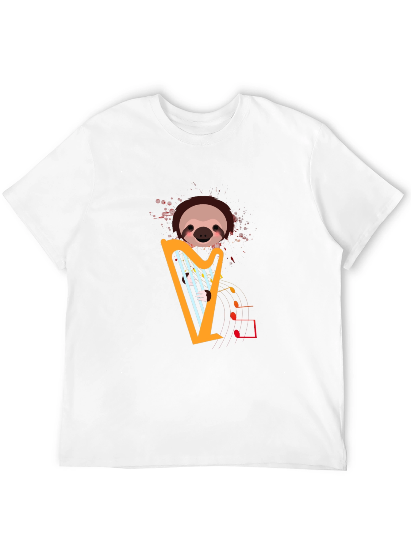 Sloth Harp T-Shirt - Musical Animal Tee
