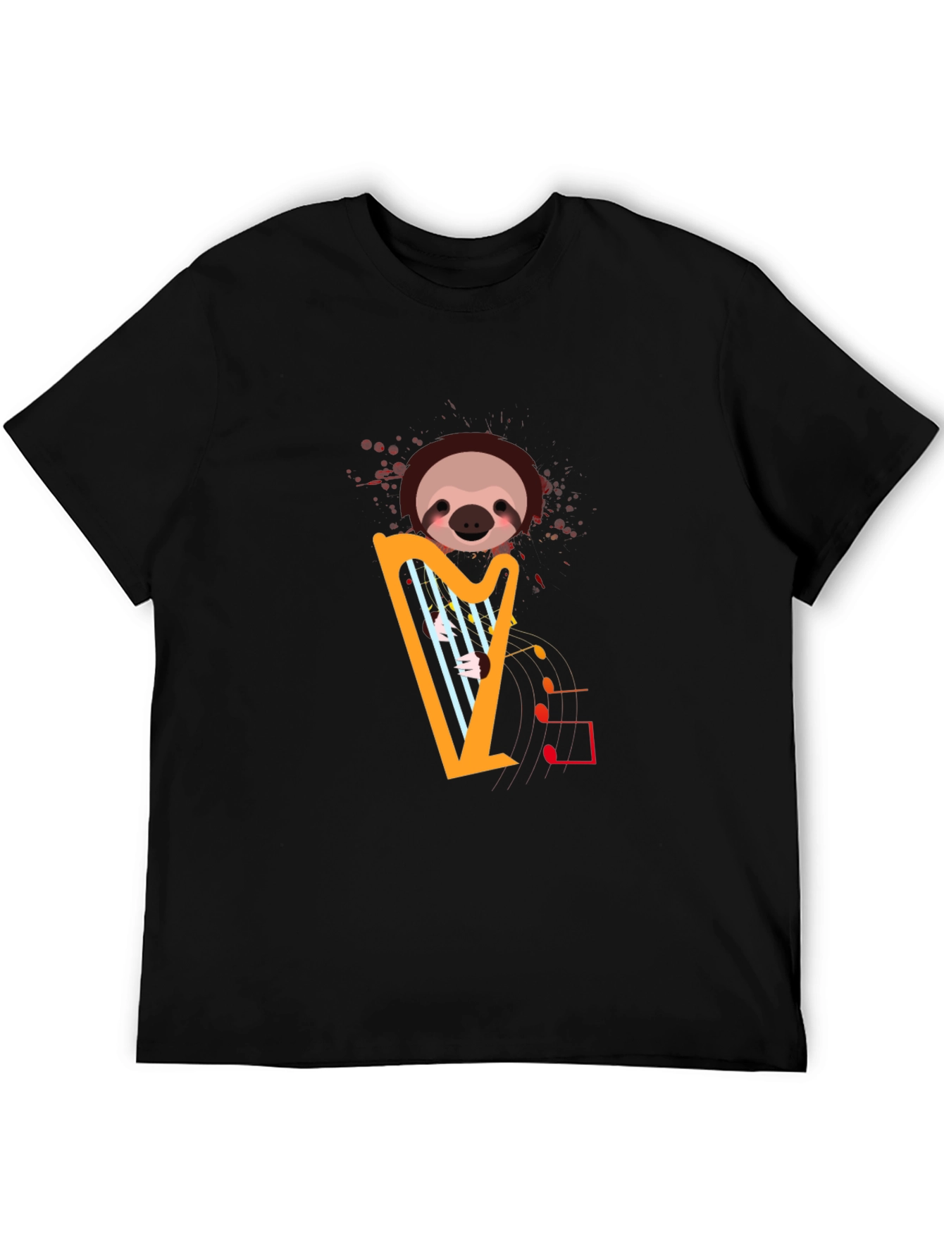 Sloth Harp T-Shirt - Musical Animal Tee