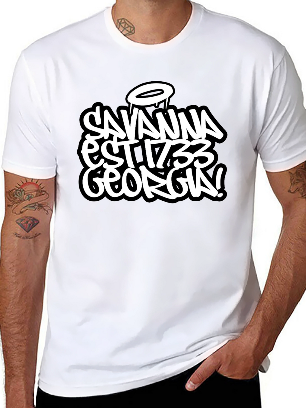 Savannah Georgia Est 1733 Black T-Shirt