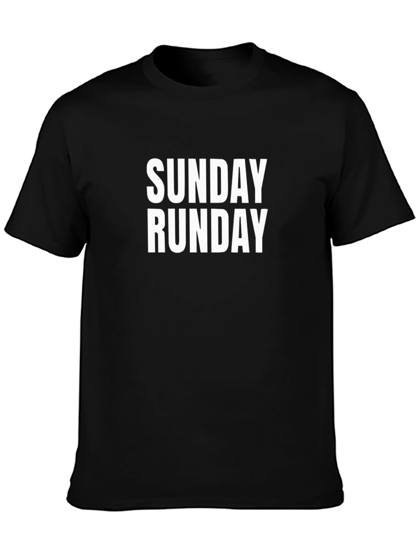 Sunday Runday Black T-Shirt